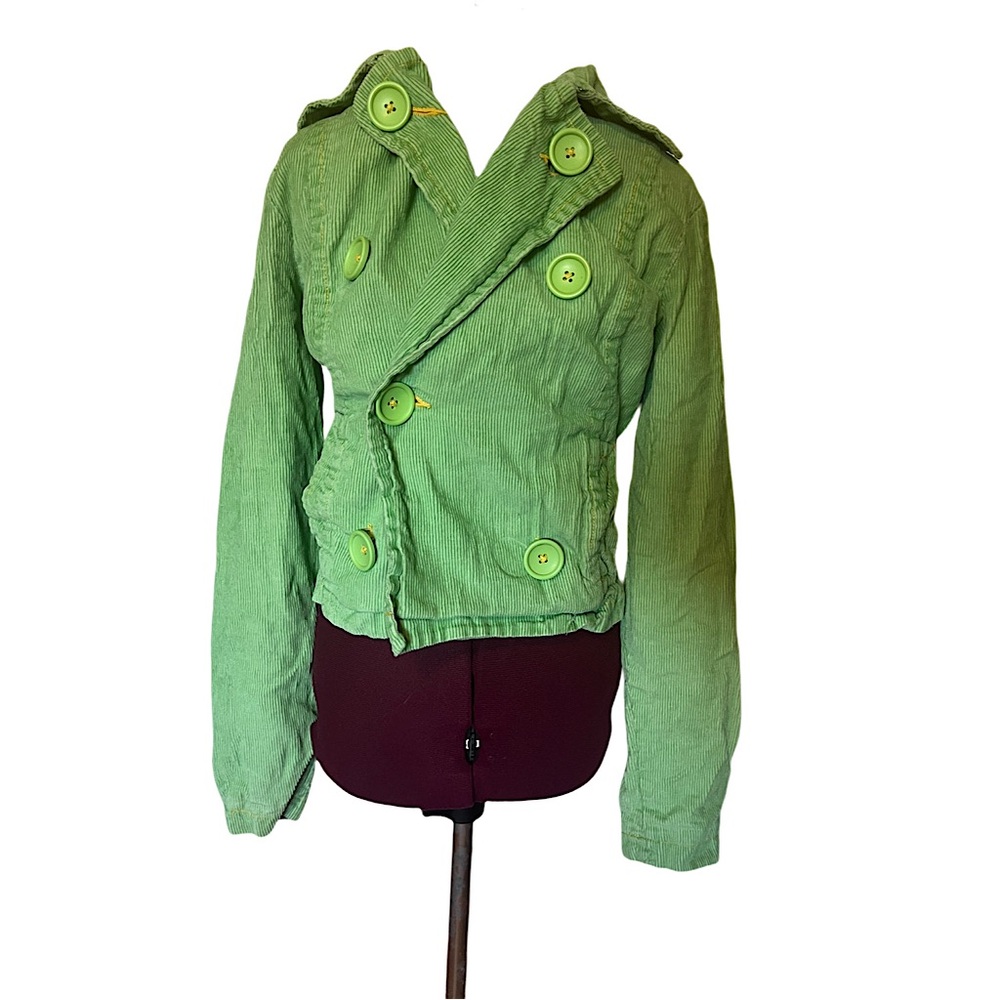 Green corduroy Wet Seal Jacket Y2K XS
